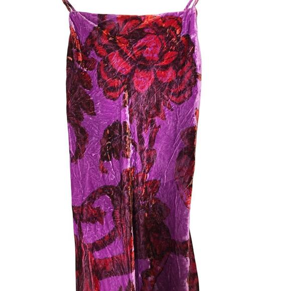 Rhode Jemima Dress Floral Midi Purple 4 - Picture 7 of 16